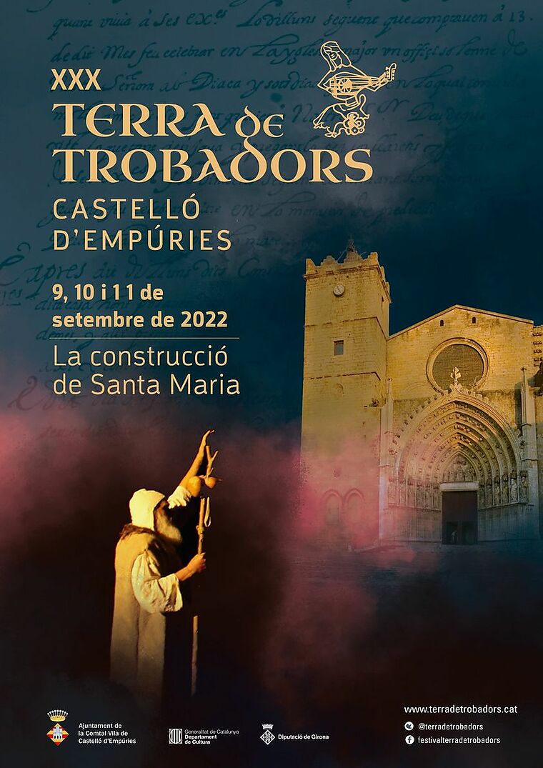 Festival Tierra de Trovadores Castello d´Empuries, lunes 9,10 y 11 de septiembre 2022.