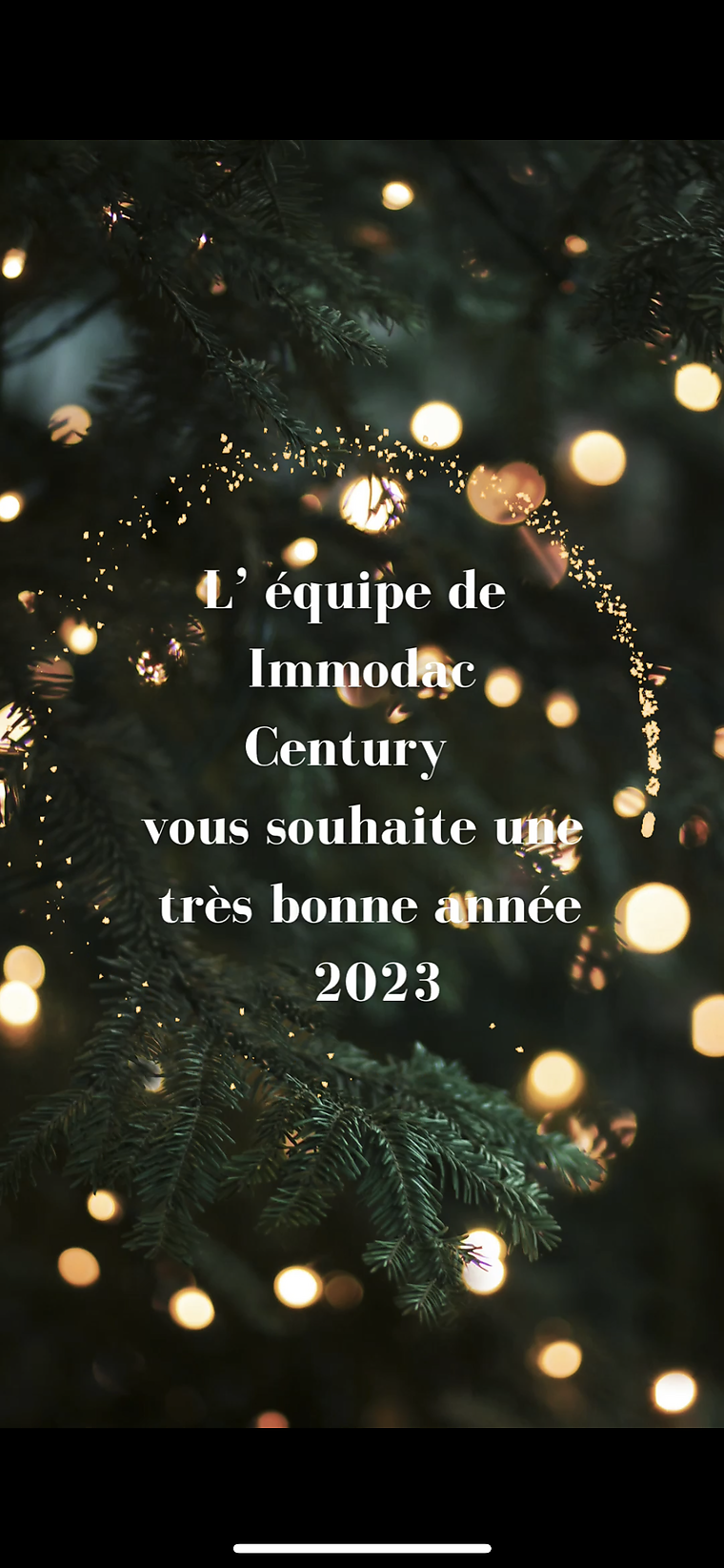 L´équipe de Immodac Century Construction et rénovation, vous souhaite une très bonne année et heureuse année 2023.
